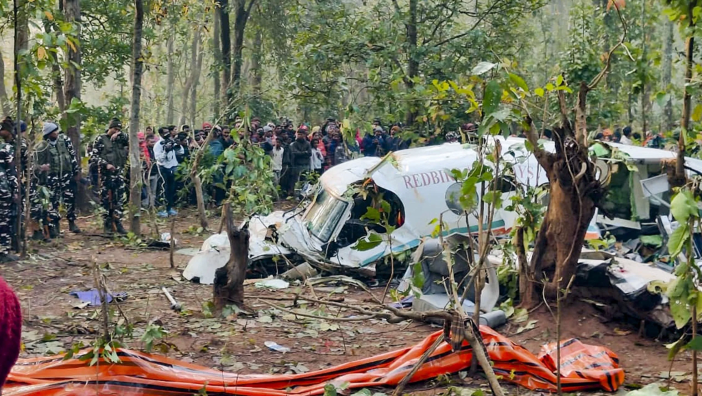 A chartered air ambulance operated by Redbird Airways, a Beechcraft C90 aircraft, crashed in a dense forest area near Simaria in the Chatra district of Jharkhand, India, on February 23, 2026. All seven people on board were killed in the tragic incident, including a patient, two pilots, a doctor, a paramedic, and two family members.